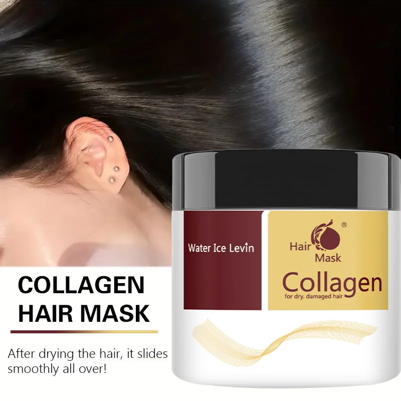 Collagen Hair Care Deep Repair Conditioning Moroccan Argan Oil Hair Mask Essence Suitable for Dry and Damaged Hair Qme