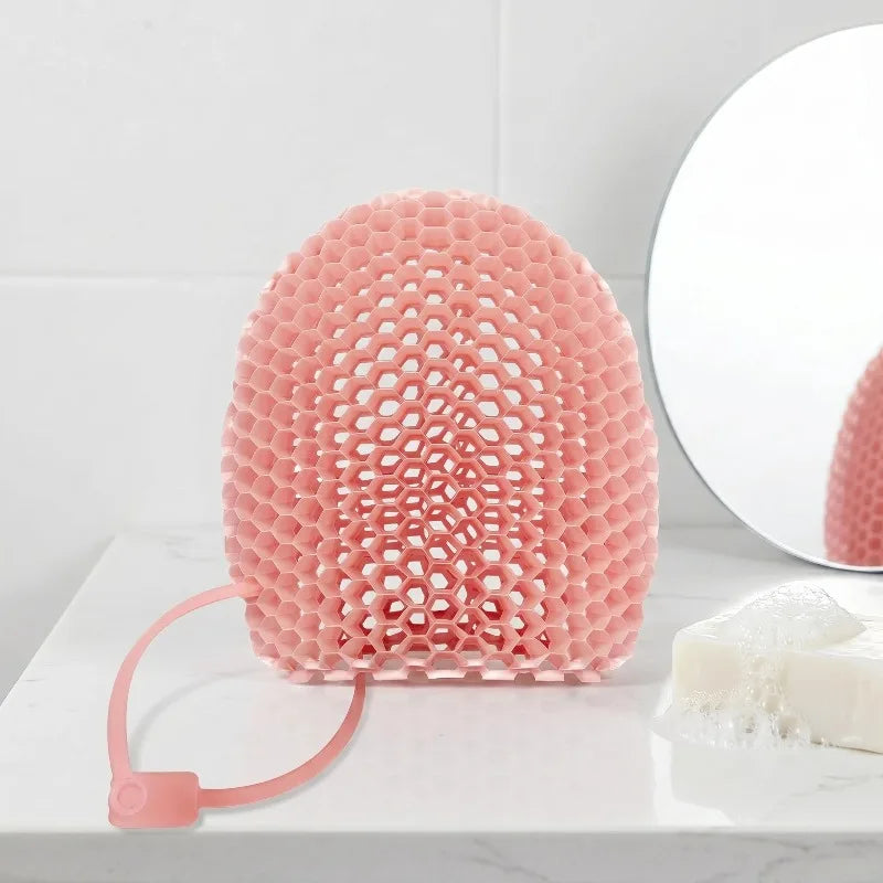 Honeycomb Exfoliating Shower Finger Caps Body Scrub Cleansing Bath Qme
