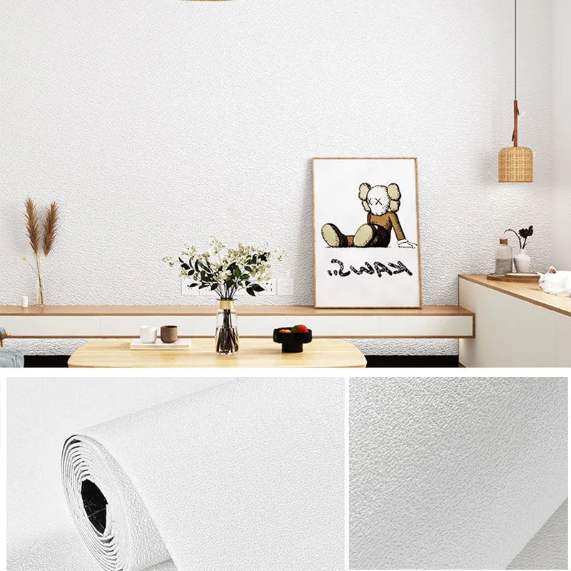 DIY Modern Decoration Mold proof and Waterproof Bedroom Self adhesive Background Wall Home Wallpaper Cabinet Wallpaper Qme