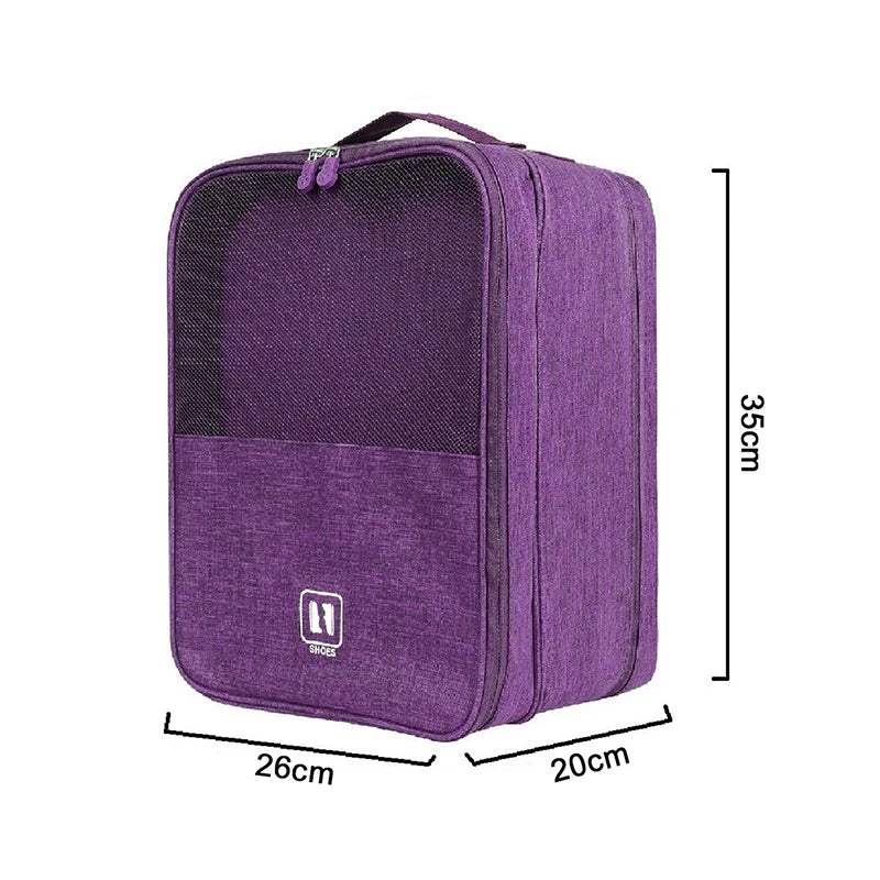 Waterproof Shoe Storage Bag Holds 3 Pairs Shoes Large Capacity Qme A10
