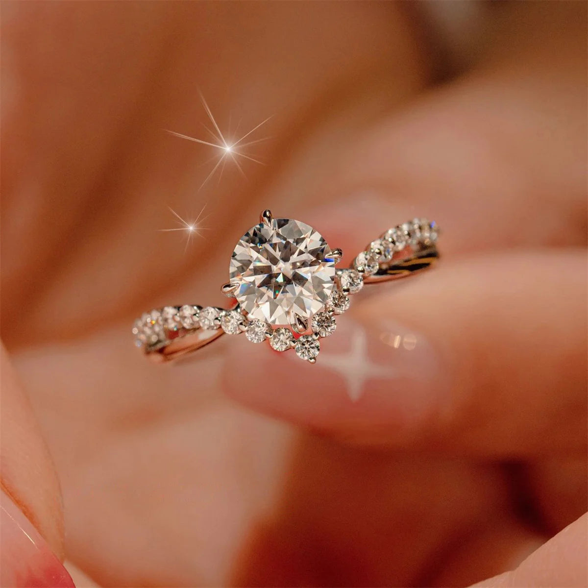 New Trendy Luxury Couple Rings for Women Men Dazzling Square Zirconia Delicate Ring Wedding Valentine's Day Romantic Jewelry Qme 1 resizable
