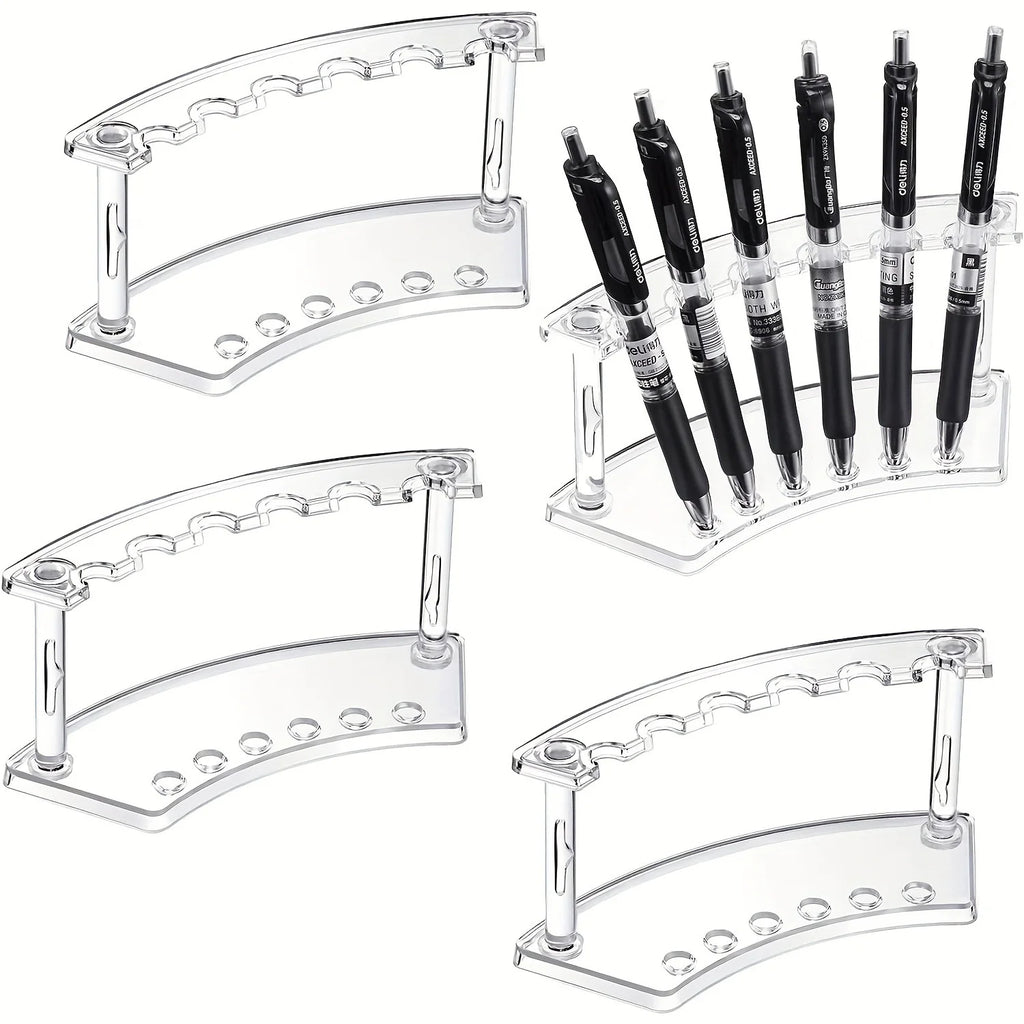 1pc or 2pcs 6-Slot Plastic Pen and Makeup Brush Holder for Home and Office Organization Qme