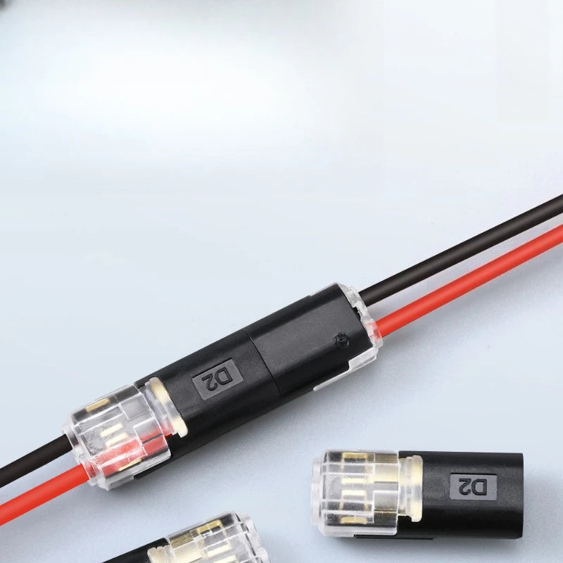 100pcs 2Pin Way Plug Car Wire Connector Electrical Connector Wire Cable Automotive Waterproof Cable Connector Qme