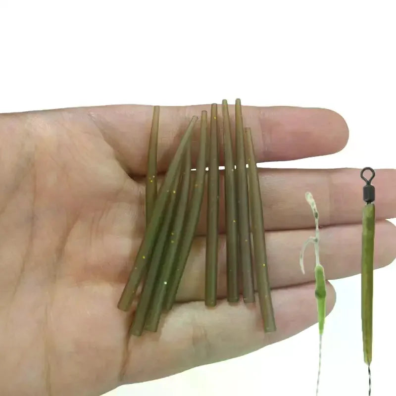 50 Carp Fishing Rig Anti Sleeves Terminal Accessories Winding Hook Qme