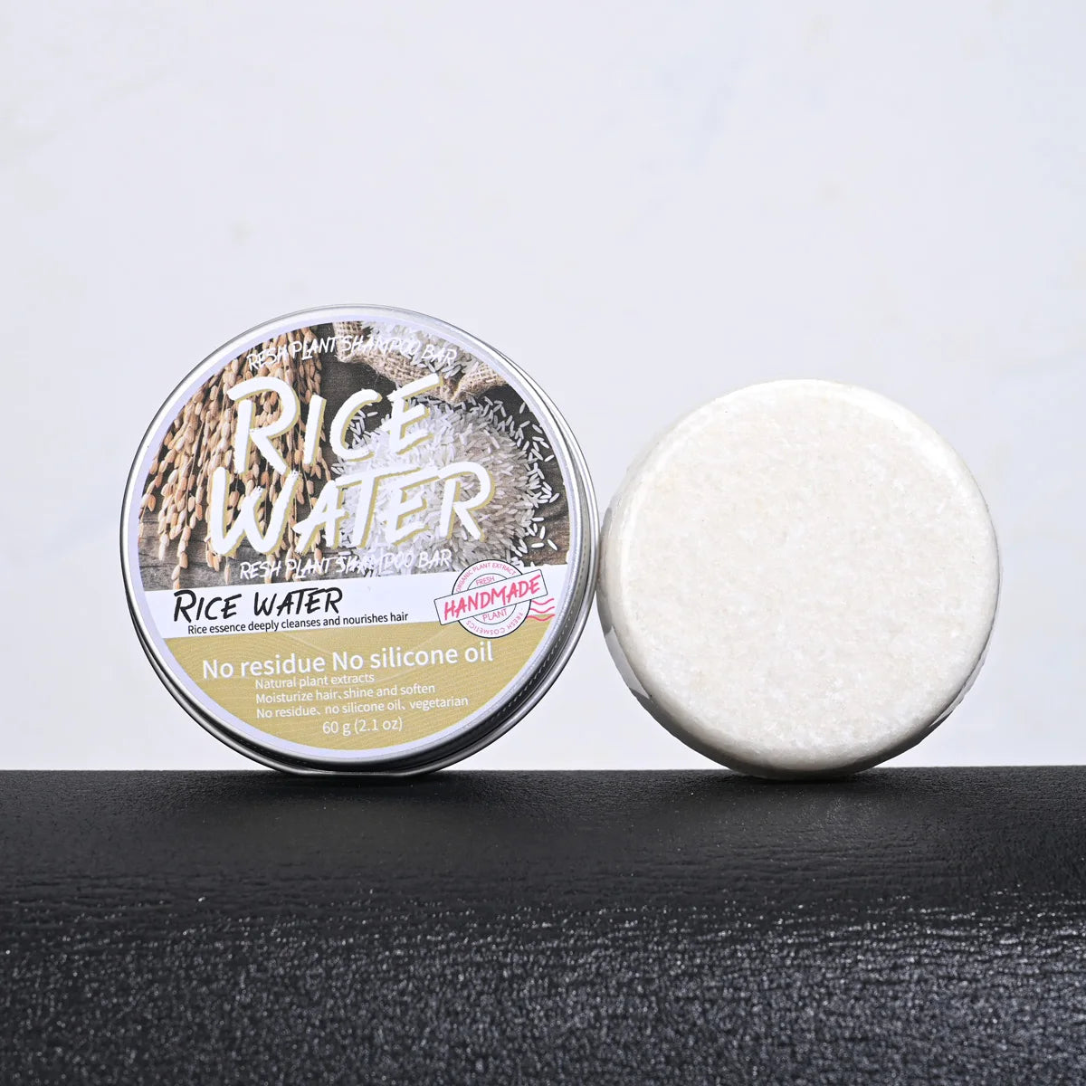 Solid Rice Water Wash Hair Soap Essence Oil Control Anti Dandruff Qme