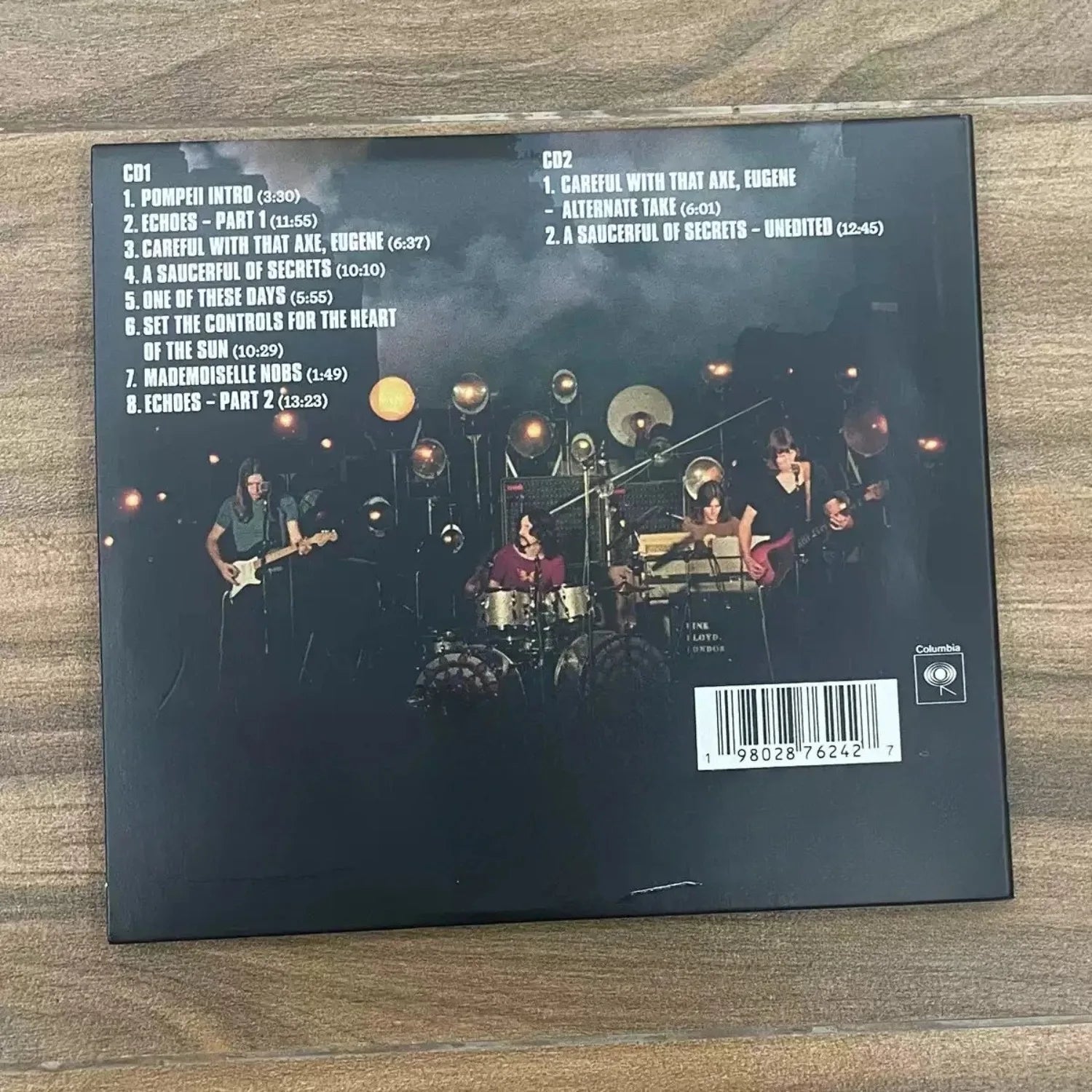 Progressive Rock Band Live Album, "At Pompeii" Silhouette Ruins Cover Art Style, Epic & Atmospheric Tracks for Music Collectors Qme