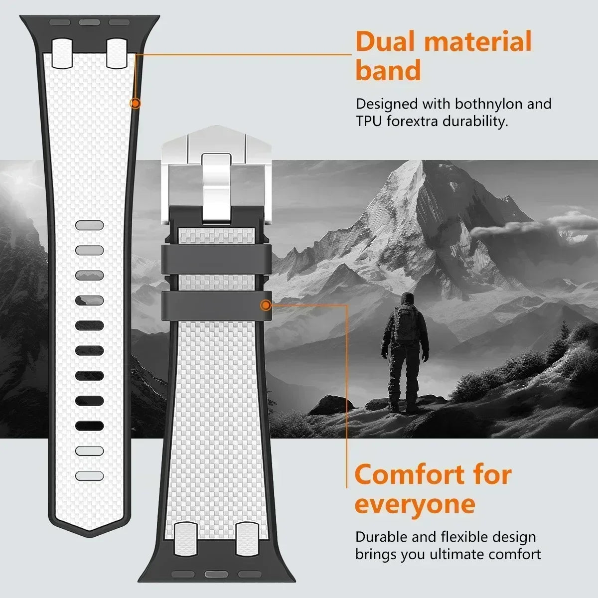 Carbon Fiber Strap for Apple Watch Ultra 2 49mm Silicone Band 45mm 44mm 42mm Men Sport Bracelet For iWatch Series 9 8 7 6 4 5 se Qme