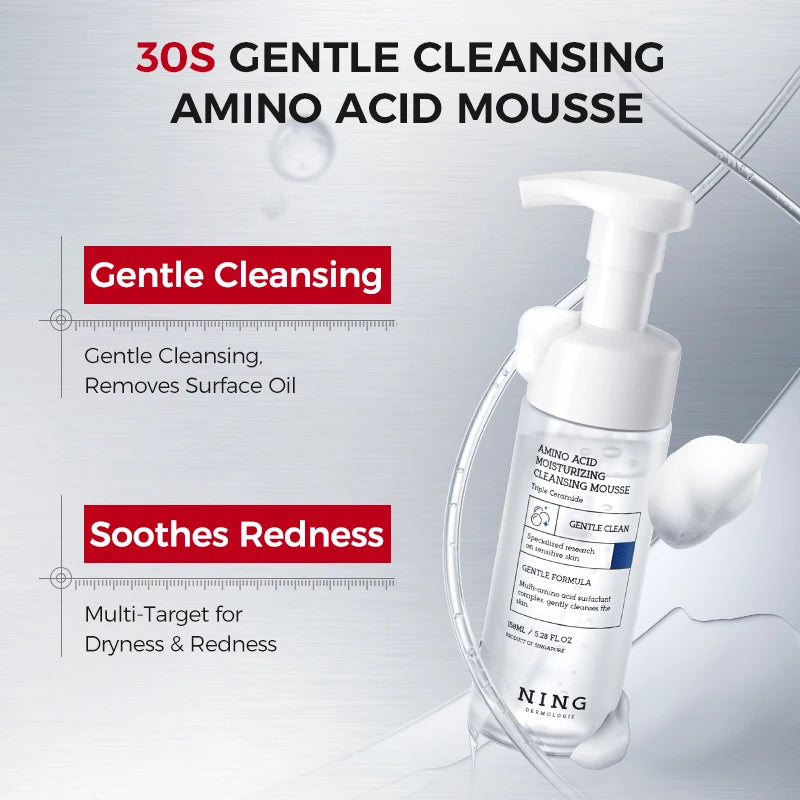 Amino Acid Cleansing Foam Sensitive Skin Hydrating Non-tightening Qme