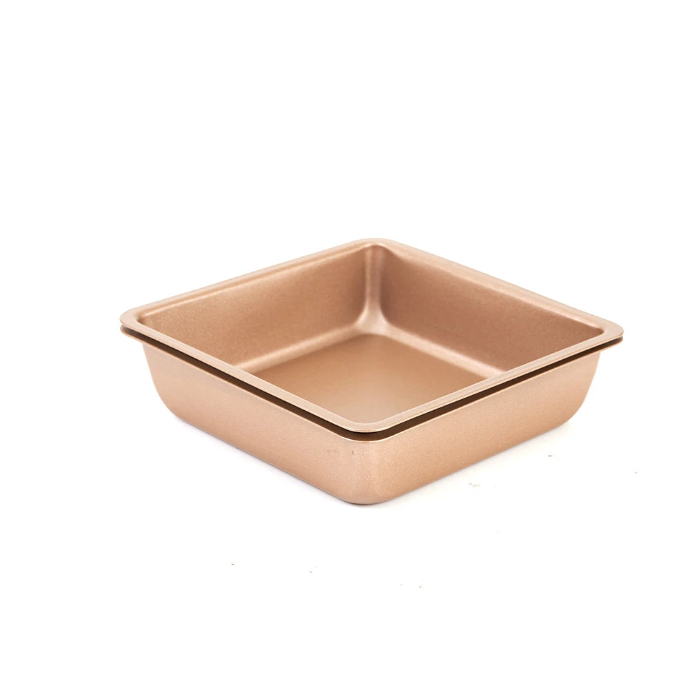 Carbon Steel Baking Pans DIY Square Cake Moulds Premium Non-stick Qme