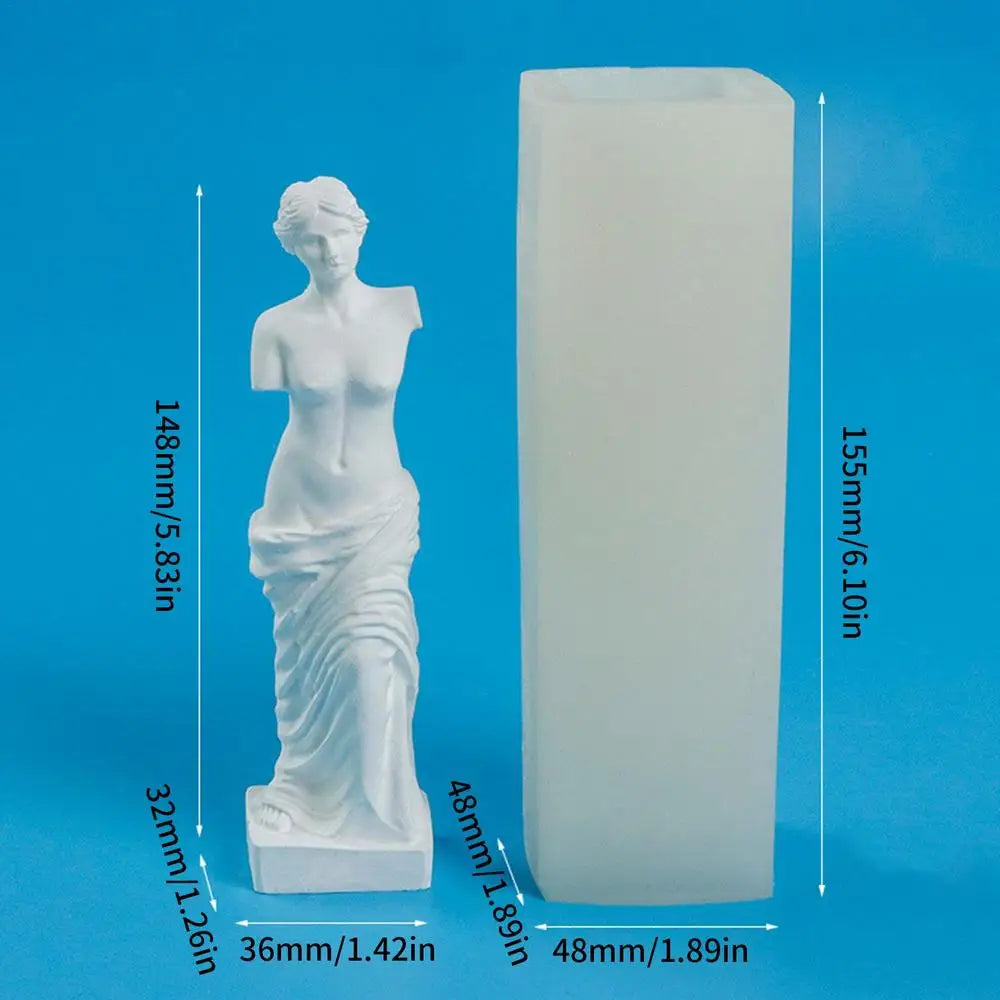 Retro Roman Column Aromatherapy Candle Silicone Mold DIY Portrait Qme B China Mainland