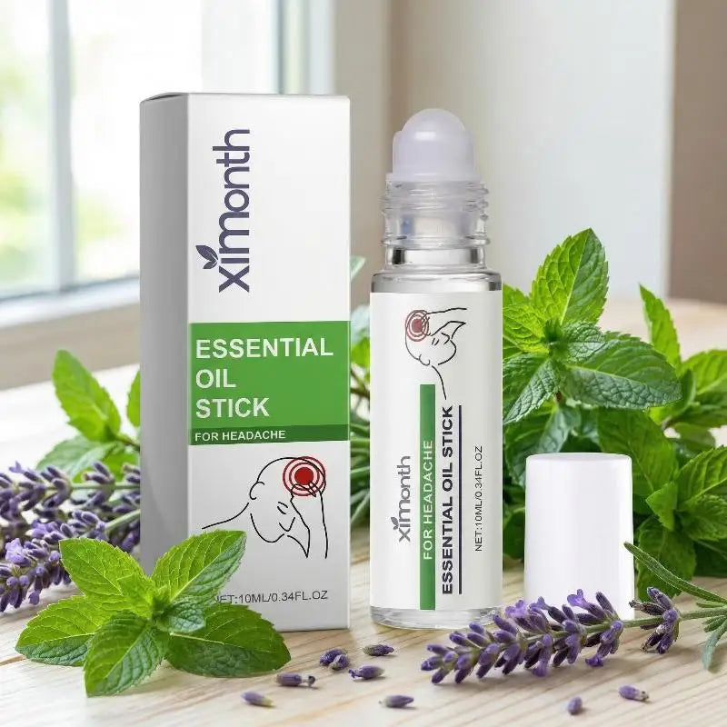 Relief Roll Essential Oil Headache Soothe Calming Lavender Aroma Qme
