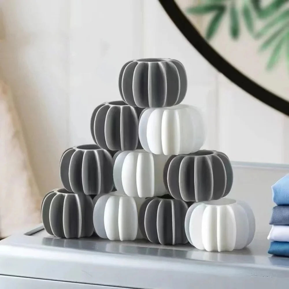 Silicone Laundry Ball Reusable Clothes Hair Cleaning Tool Pet Hair Remover Washing Machine Homeuse Cat Hair Catcher Laundry Ball Qme