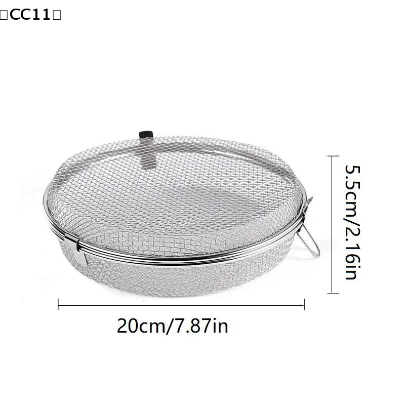 304 Stainless Steel Airfryer Basket Quickly Drain Oil Rust-proof Qme