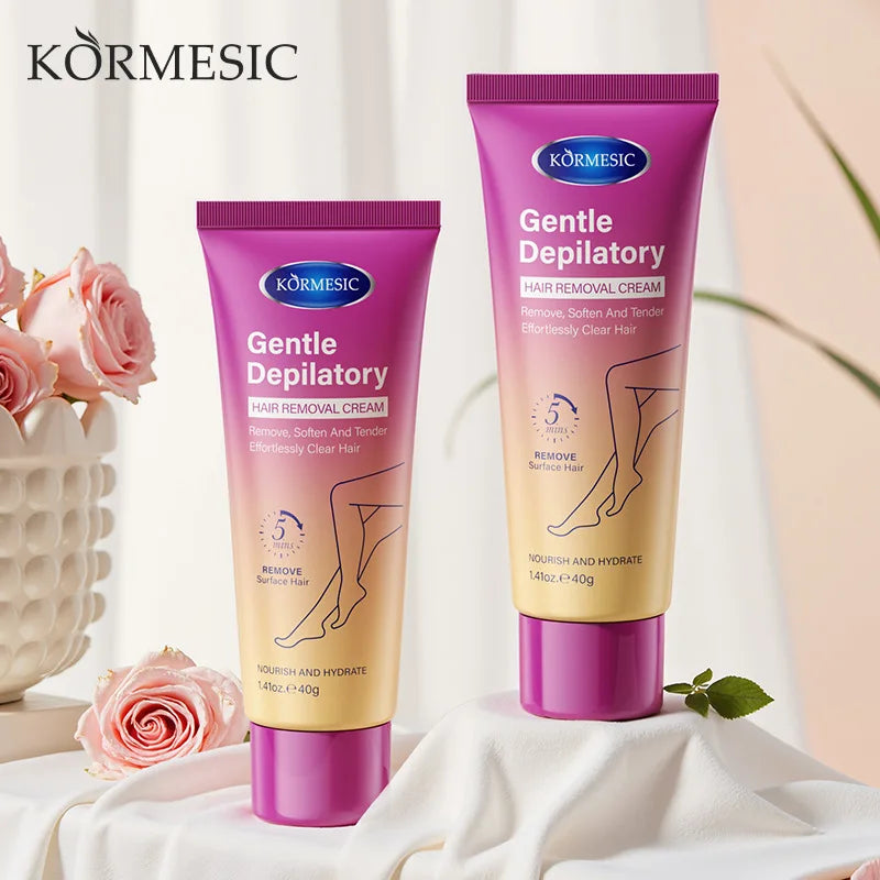 Permanent Hair Removal Cream Hair Growth Inhibitor Face Arm Armpit Leg Intimate Areas Painless Depilatory For Men Women Care Qme 2pc