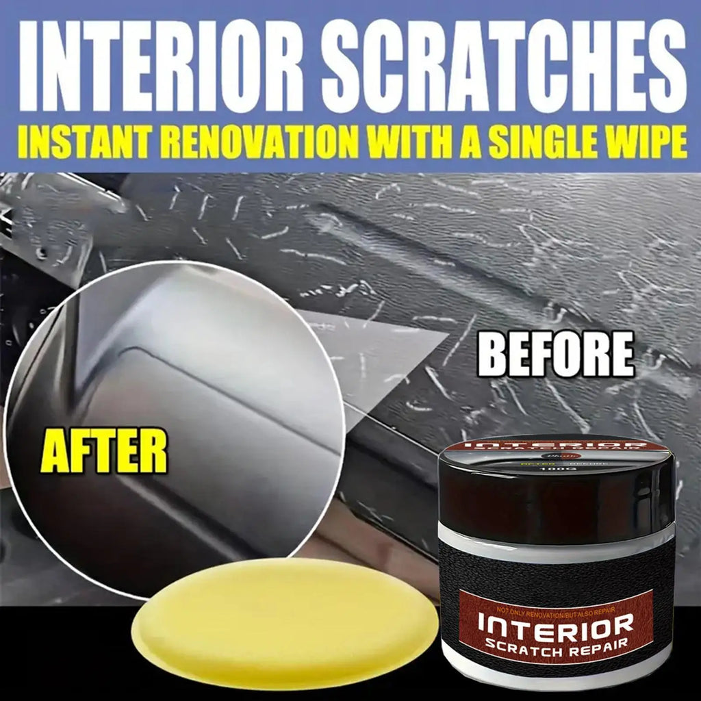 Dashboard Restorer for Car Interior Powerful Dashboard Scratch Repair Paste Car Parts Refurbish Wax Portable Scratch Repair Wax Qme
