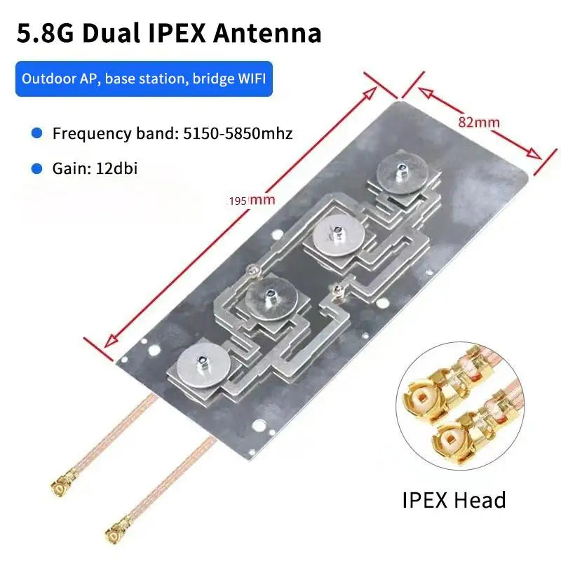 Wifi Router Module Dual Band Wireless AP Bridge Amplifier Antenna Qme