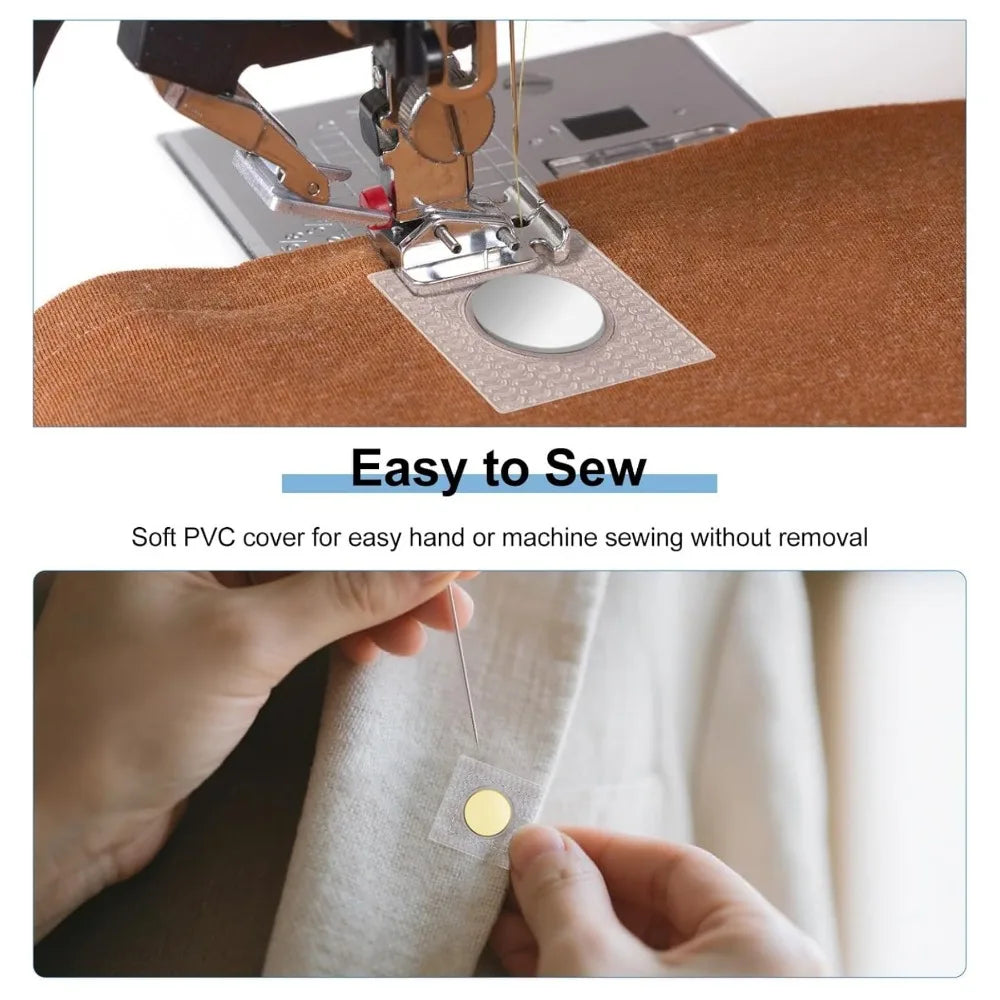 1Pair PVC Invisible Strong Magnetic Snaps Button Hidden Magnetic Fastener for Handbag Clothing Clasp DIY Craft Sewing Supplies Qme
