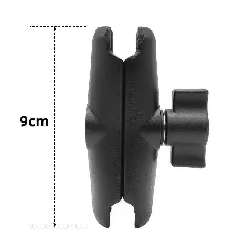 1 Ball Head Mount Adapter Pole Double Socket Arm Aluminum Alloy RAM Qme