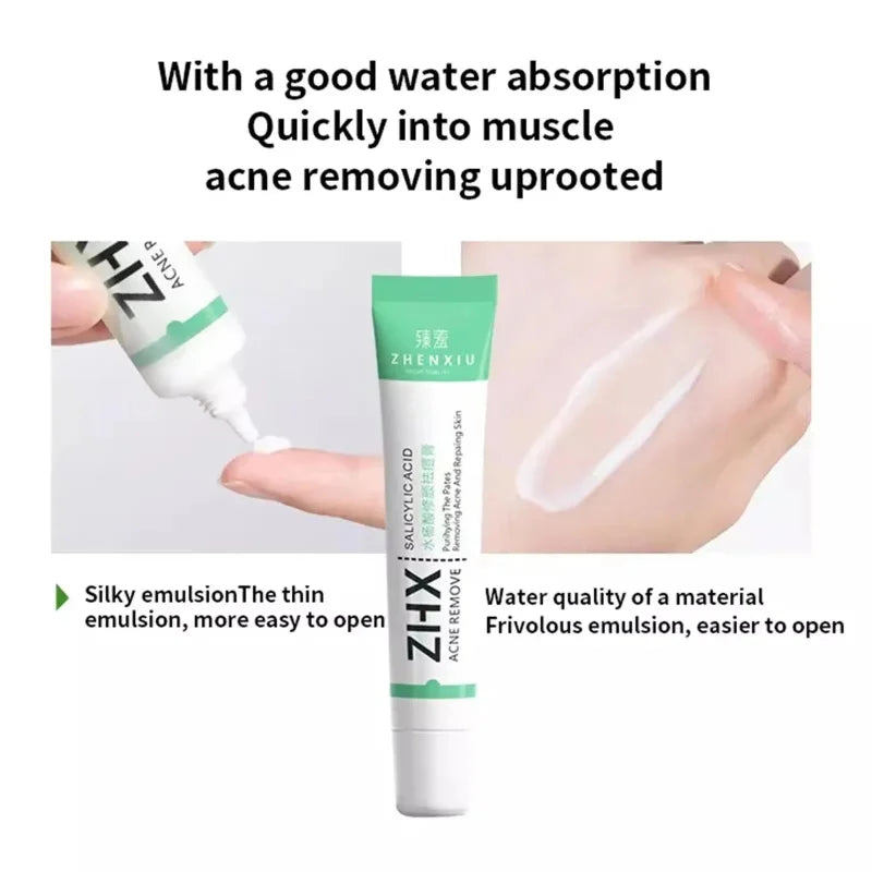 Salicylic Acid Shrink Pore Cream Elimination Large Pores Remove Blackehead Oil Control Face Smooth Repairing Skin Care Products Qme