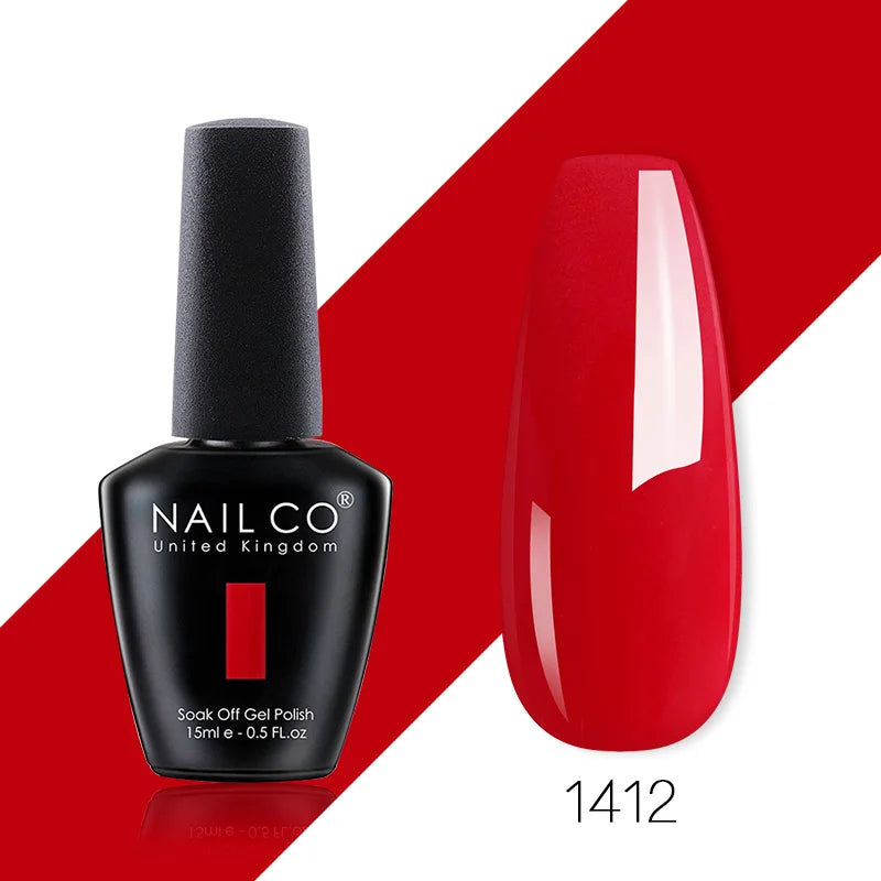 NAILCO 85 Colors Nail Gel UV LED Lacquer Manicure Varnish Hybrid Semi