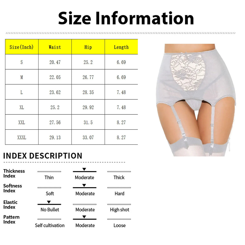 Sexy Mesh Garters Lace Suspender Belt Panty Fashion Female See Through Lingerie Underwear Elastic Adjustable Strap Garter Briefs Qme