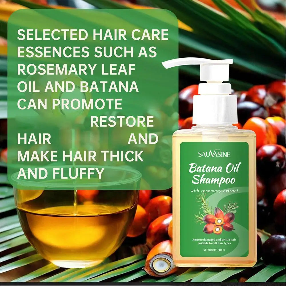 Batana Oil Shampoo Strengthens Hair Roots Repairs Damaged Hair Deeply Nourishment Smooth Hair Conditioner Qme