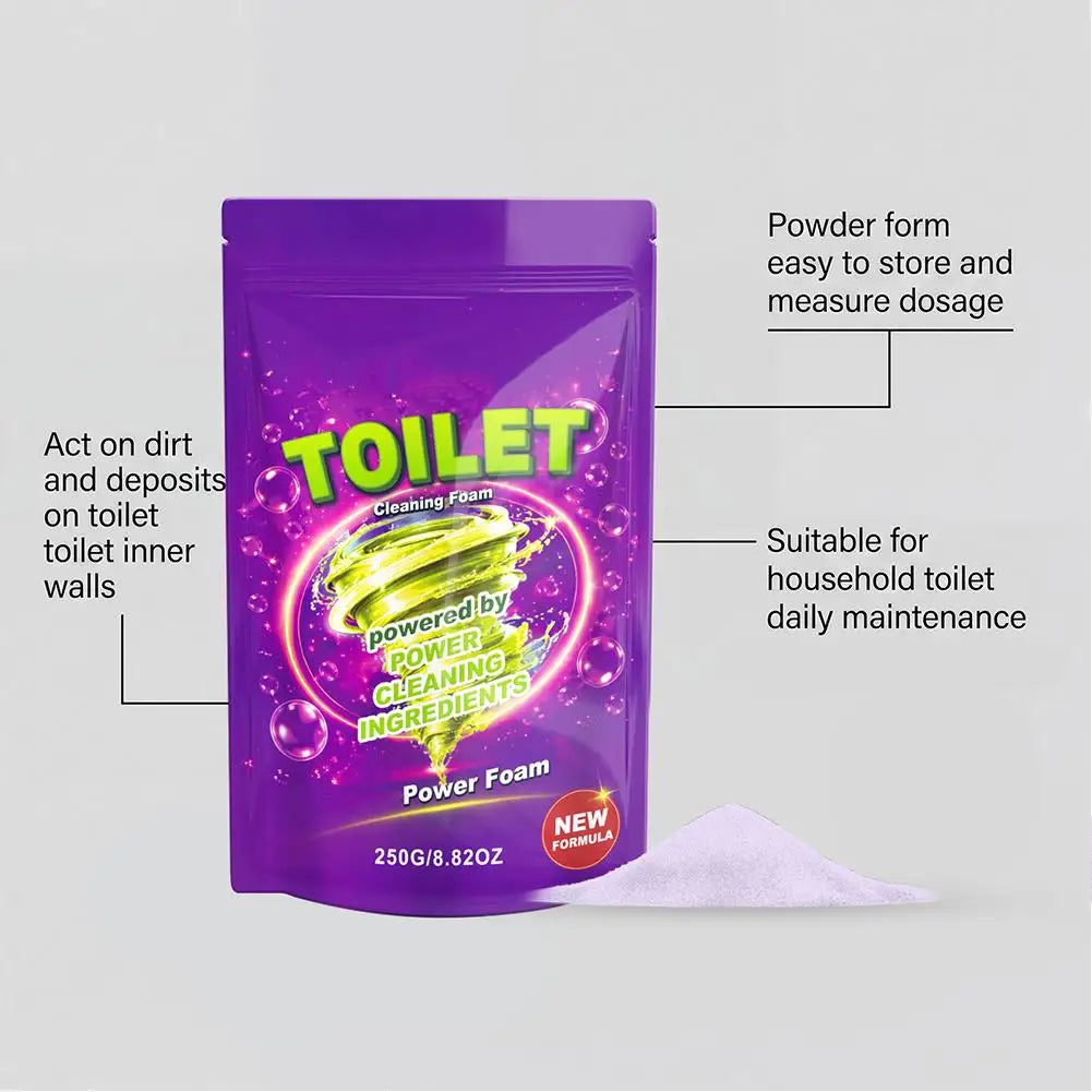 Toilet Powder Cleaner Stain Remover Bowl Cleaning Foam Qme