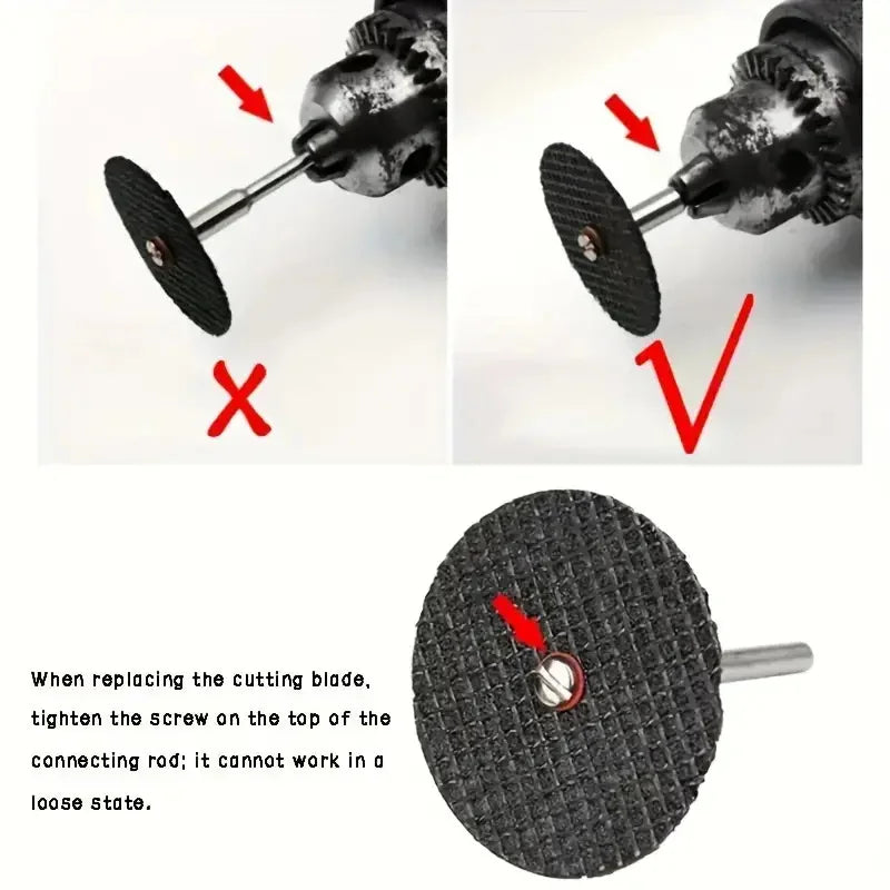 Abrasive Cutting Disc 32mm With Mandrels Grinding Wheels For Accesories Metal Cutting Rotary Tool Saw Blade Qme