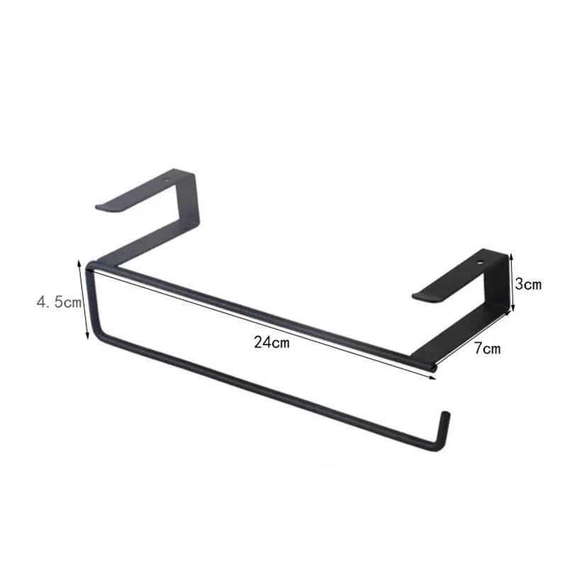 White Black Toilet Shelf Paper Roll Rack Home Organizer Tissue Hanger Qme
