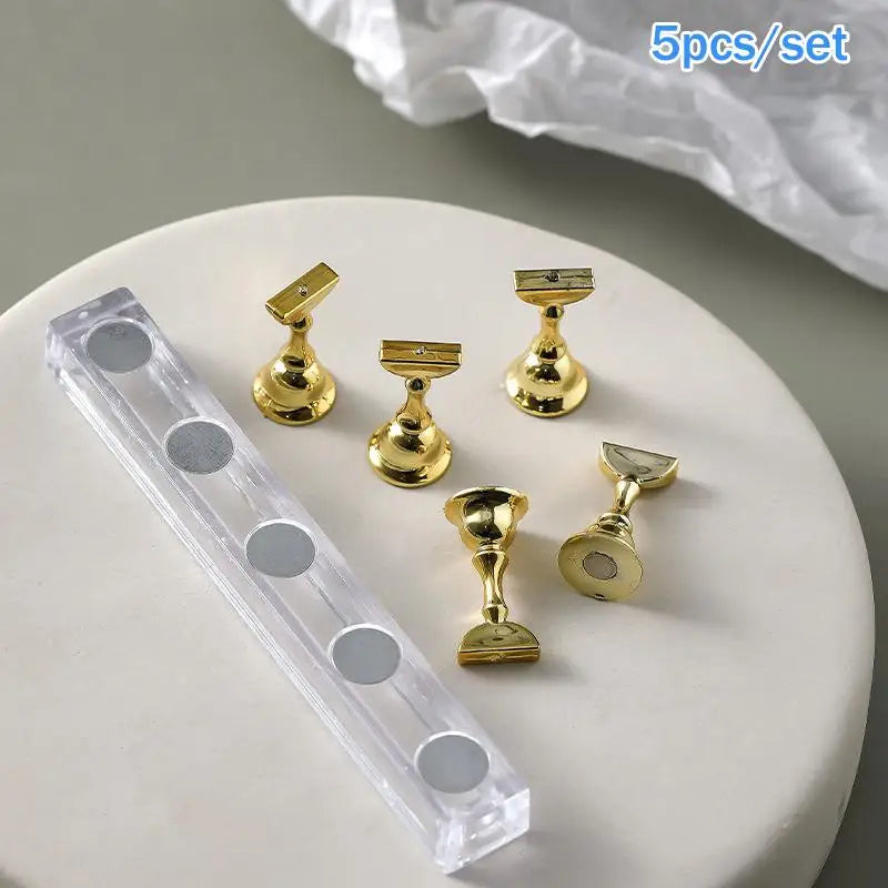 Nail Display Acrylic Stand Tips Holder Magnetic Practice Qme A9