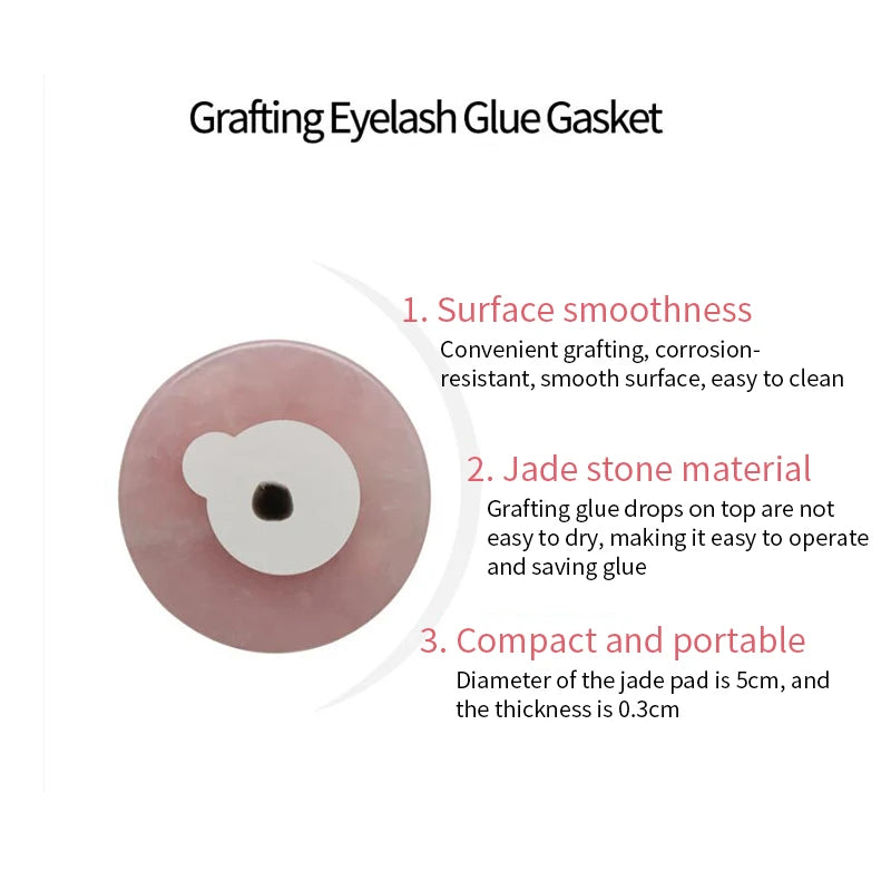 Glue Adhesive Pallet Crystal Jade Stone Holder Grafting Tool Lash Qme