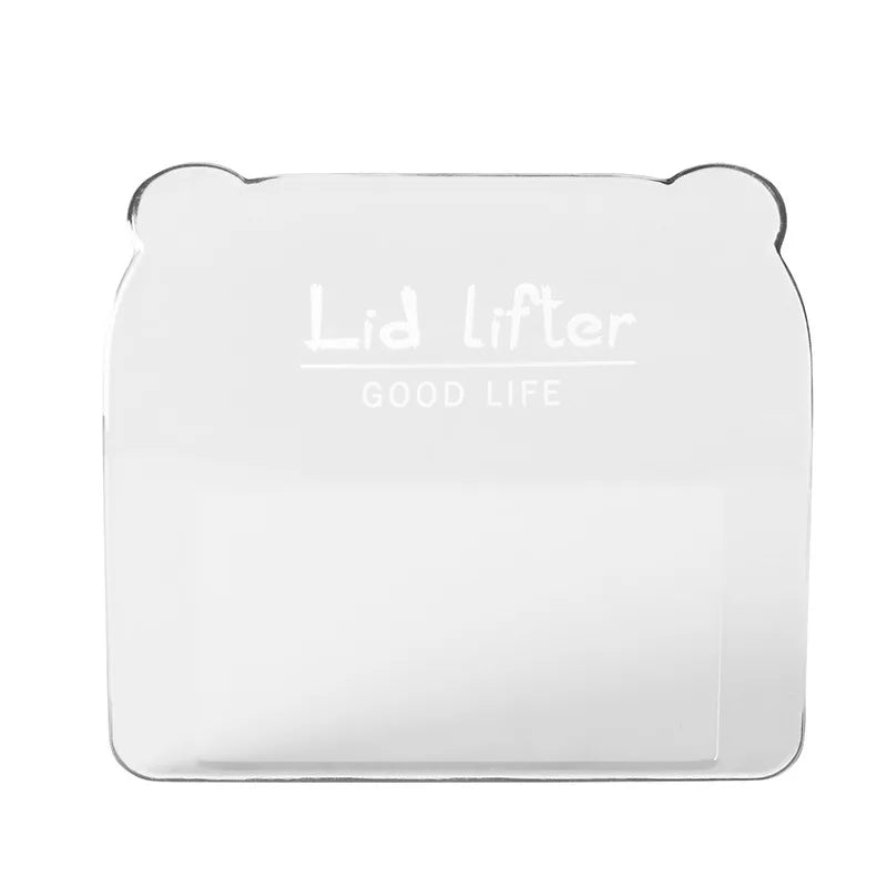 RandomStyle Toilet Lid Lifting Device Light and Small PS Material to Lift the Toilet Lid Bathroom Supplies Qme 1PC Transparency