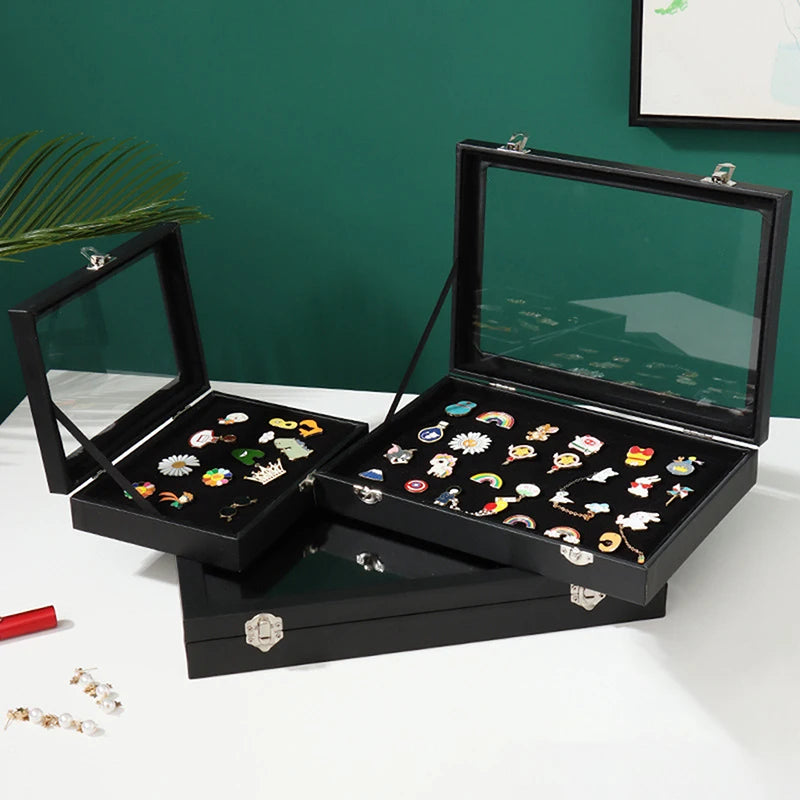 Medal Jewelry Collection Display Frame Pin Case Badge Storage Box Qme
