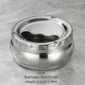 Stainless Steel Ashtray With Windproof Lid Rust Proof Design 3 Sizes For Home Office Outdoor Patio Use Qme 14cm Silver
