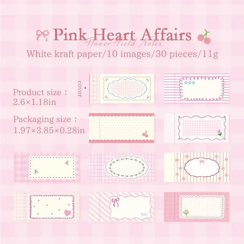 Vintage Border Note Stickers Tear Resistant DIY Decor Scrapbooking Qme A3