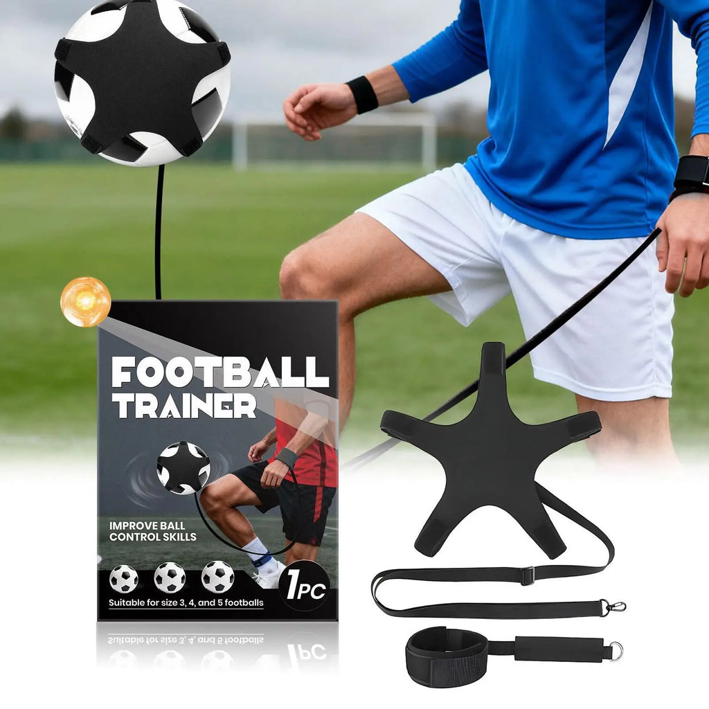Soccer Kick Trainer Practice Gear with String Adjustable Wristband Practice Training Aid for Boys Girls Indoor Backyard School Qme