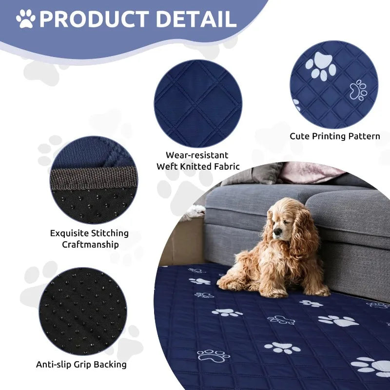 1 piece of reusable pet training mat for dogs, suitable for beddings, boxes, wiping, floors, fences, sofas, and cars Qme