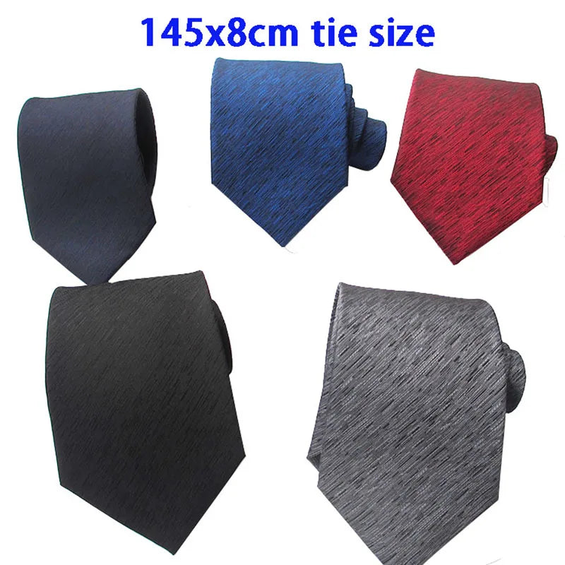 Wide Silk Polyester Necktie Jacquard Custom Classic Formal Twill Qme