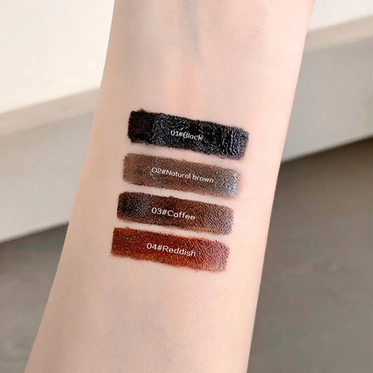 SHAQINUO 4-color Brush Head Peel-off Eyebrow Tint Waterproof Qme