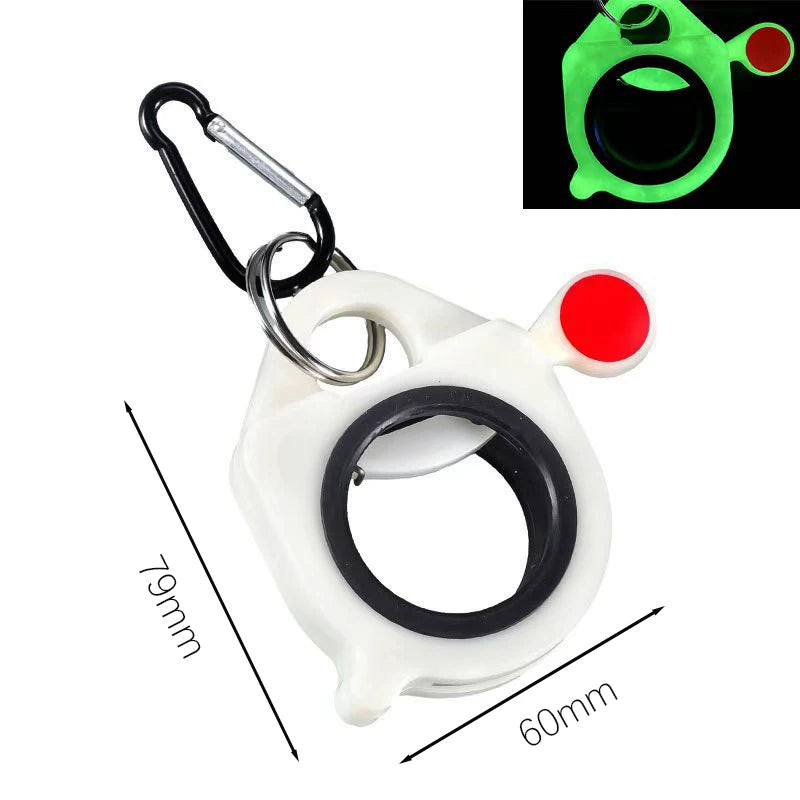 Round Square Fluorescent Cable Tie Organizer Cable Tie Holder Portable Cable Tie Storage Tool Electrical Wire Tie Organizer Qme Fluorescent Round 1PC