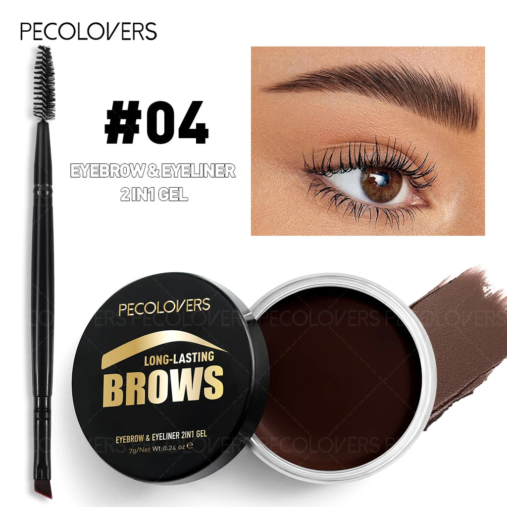 1 Brow Eyeliner Gel Soft Brush Long-lasting Eyebrow Powder Easy Qme 04
