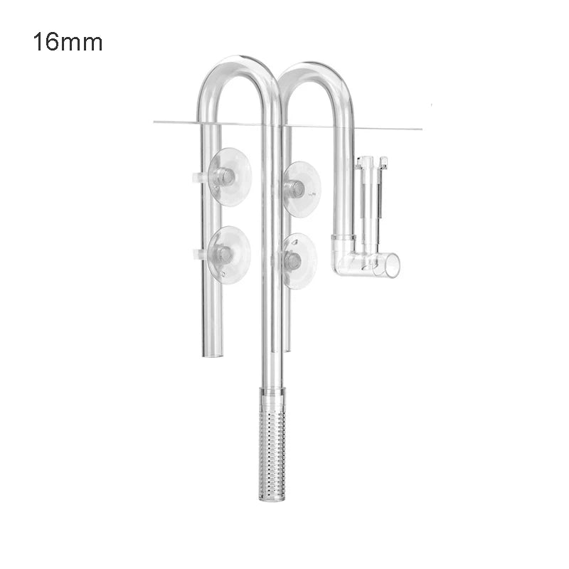 AQUAPRO Plastic Inflow Outflow Inlet Outlet Skimmer Lily Aquarium Accessories Tank Pipe Fish Water Filtro Fishbowl Akvarium Qme white 16