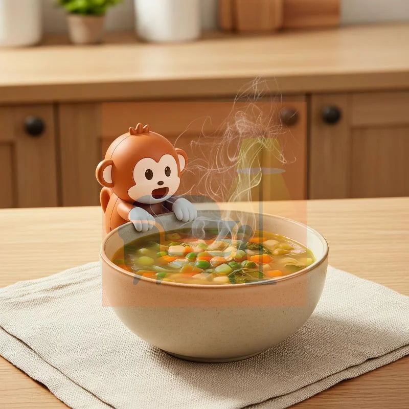 Blowing Monkey Mini Fan With Hanging Design For Cups, Bowls And Basins Multi Functional Cooling Fan Creative Cooling Mini Fan Qme