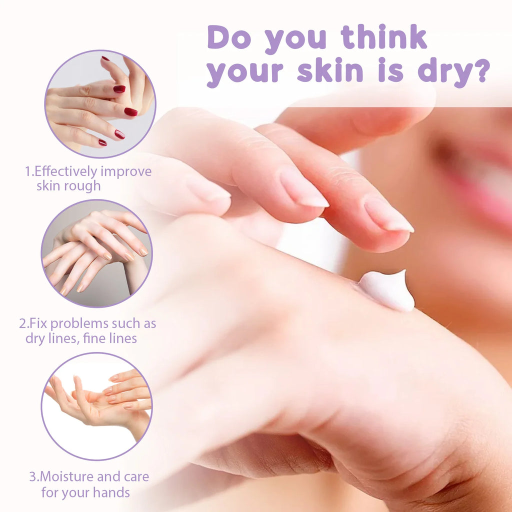 Lavender Moisturizing Hand Mask Nourishing Exfoliating Remove Dead Skin Brightening Niacinamide Hand Care for Soft Smooth Skin Qme
