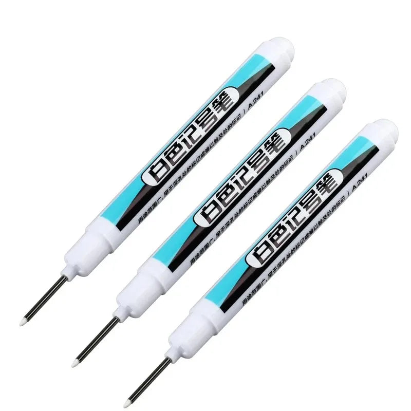 1/10/20Pcs White Permanent Paint Marker Pens 0.7/1.0/2.5mm Tip Waterproof for Glass Stone Metal Plastic Leather DIY Art Craft Qme 3Pcs-0.7mm