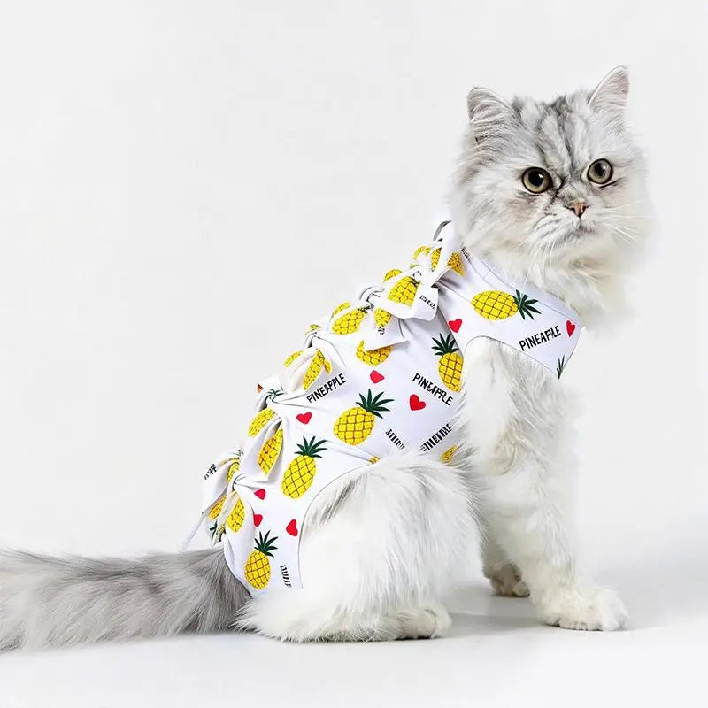 Postoperative Recovery Anti Licking Clothing Adjustable Cat Wound Qme J L