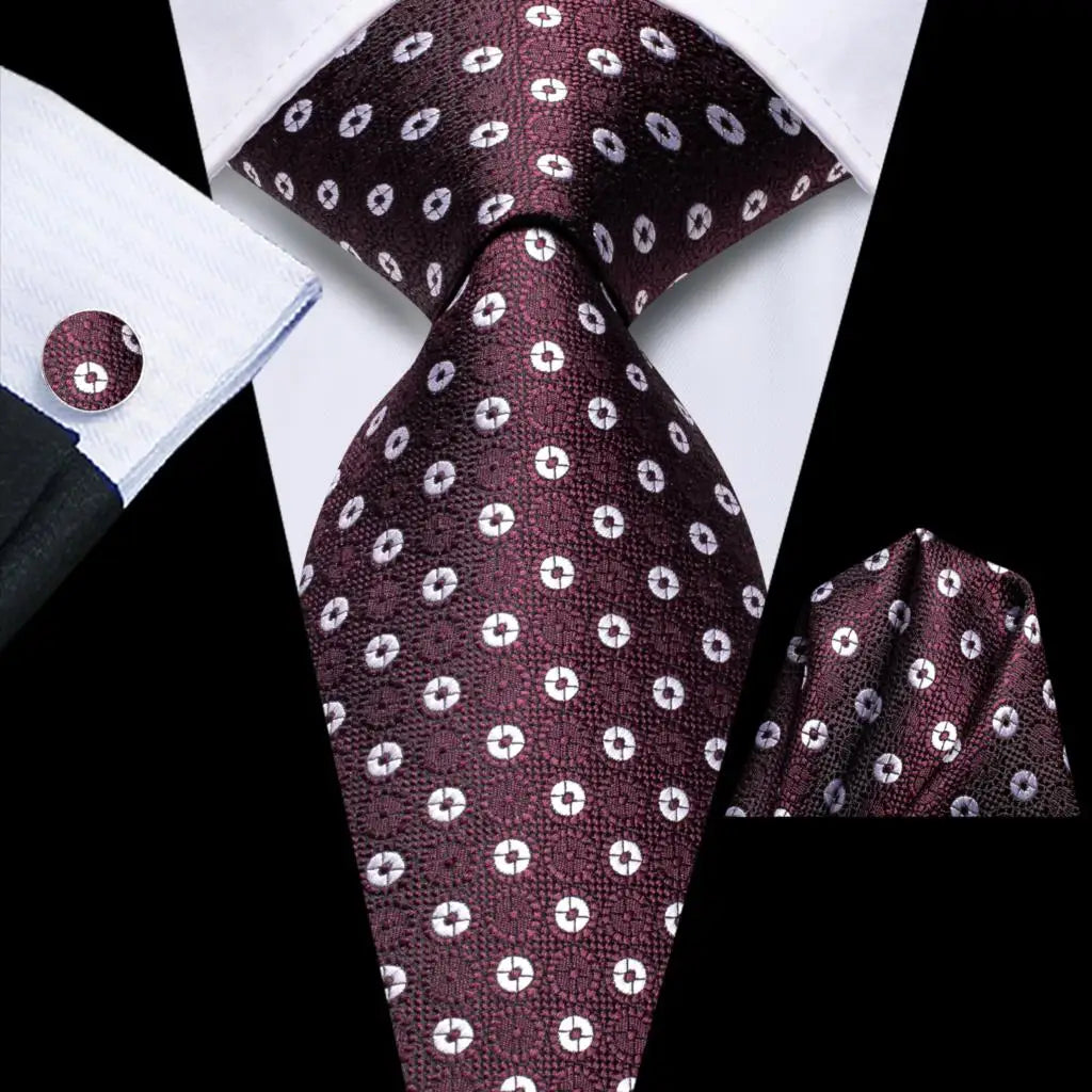 Designer Elegant Mens Ties Gentlemen Purple Novelty Luxury Men