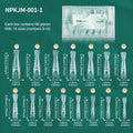 Nailpop 3D Ladder French Nail Exclusive Art Builder Molds Oval Clear Qme 3D layered 150pcs