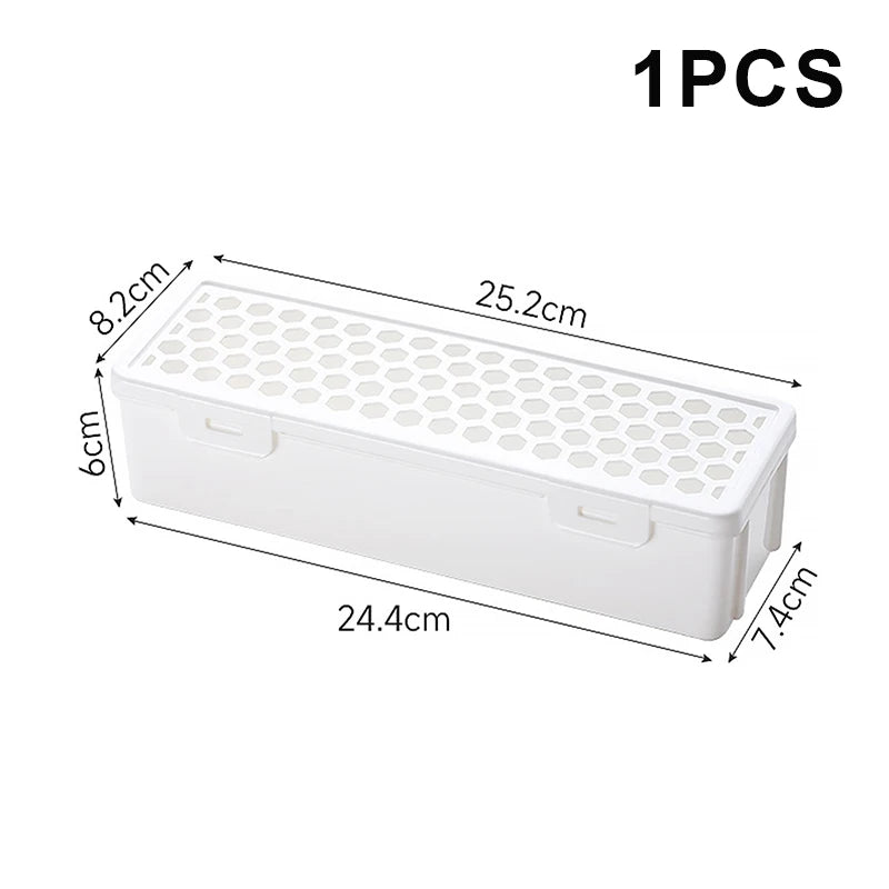 CC11Dishwasher Tableware Cleaning Box Chopstick Cage Plastic Qme Rectangle White