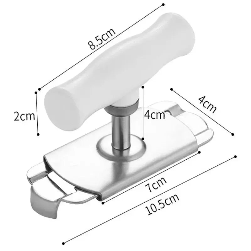 Adjustable Rotating Stainless Steel Can Opener Labor-Saving Jar & Bottle Opener Multifunctional Household Kitchen Tool Qme